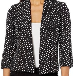 Kasper "City Blocks" Print Open Blazer Jacket - Small - NEW